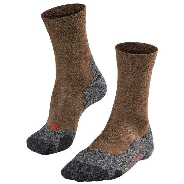 Falke-Falke-TK2-Melange-Wandersocke-braun-braun Falke - Falke TK2 Melange Wandersocke braun
