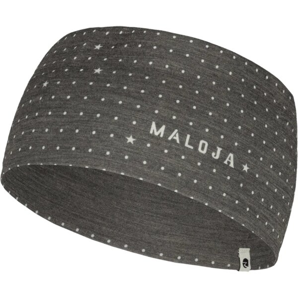 Maloja-Maloja-RumplerM.-Stirnband-moonless-dotgrid-grau Maloja - Maloja RumplerM. Stirnband moonless dotgrid