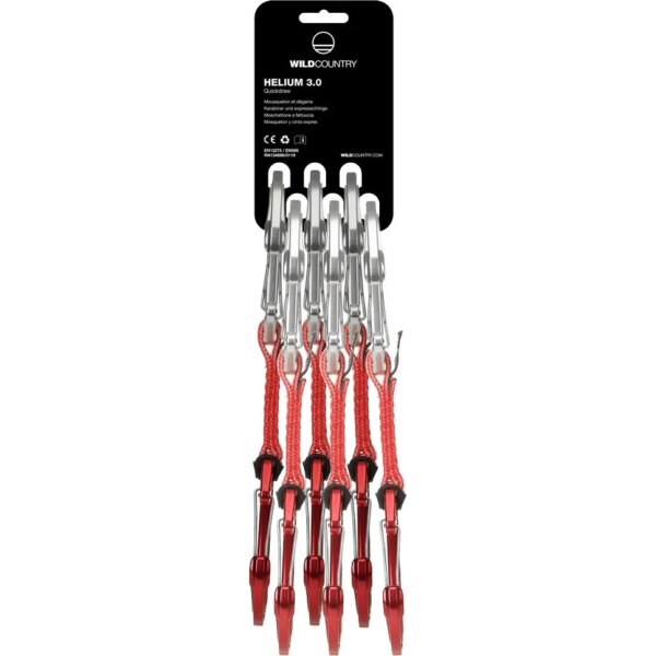 Wild-Country-Helium-3.0-Quickdraw-6X10CM-Expressset-red-rot Wild - Country Helium 3.0 Quickdraw 6X10CM Expressset red