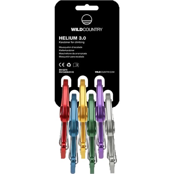 Wild - Country Helium 3.0 Karabiner Set 6er Pack