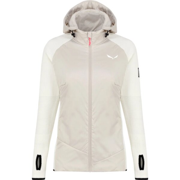 SALEWA-SALEWA-Fanes-Engineered-Merino-Hybridjacke-oatmeal-weiss SALEWA - SALEWA Fanes Engineered Merino Hybridjacke oatmeal