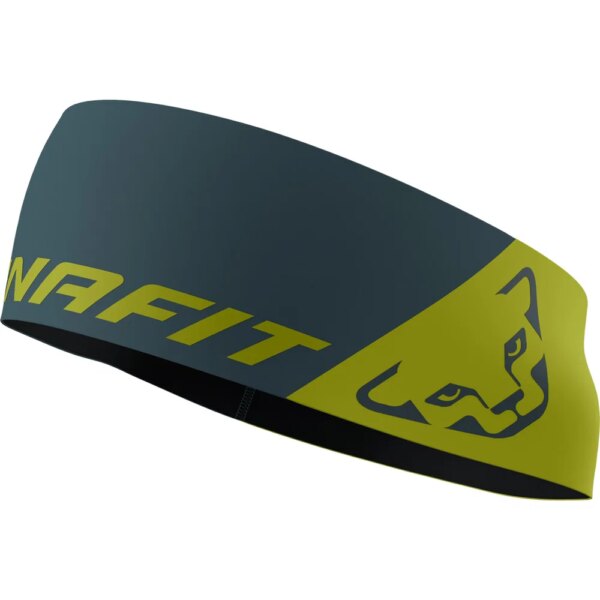 Dynafit-Dynafit-Performance-Stirnband-golden-lime-blau Dynafit - Dynafit Performance Stirnband golden lime