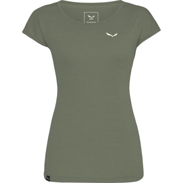 SALEWA - SALEWA Puez Melange Dry T-Shirt faded green melange