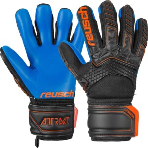 Reusch - Reusch Attrakt Freegel S1 Finger Support J Kinder black shocking orange