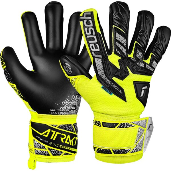 Reusch-Reusch-Attrakt-Freegel-Silver-Junior-Kinder-safety-yellow-gelb Reusch - Reusch Attrakt Freegel Silver Junior Kinder safety yellow