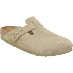 Birkenstock - Birkenstock Boston Suede Leather faded khaki