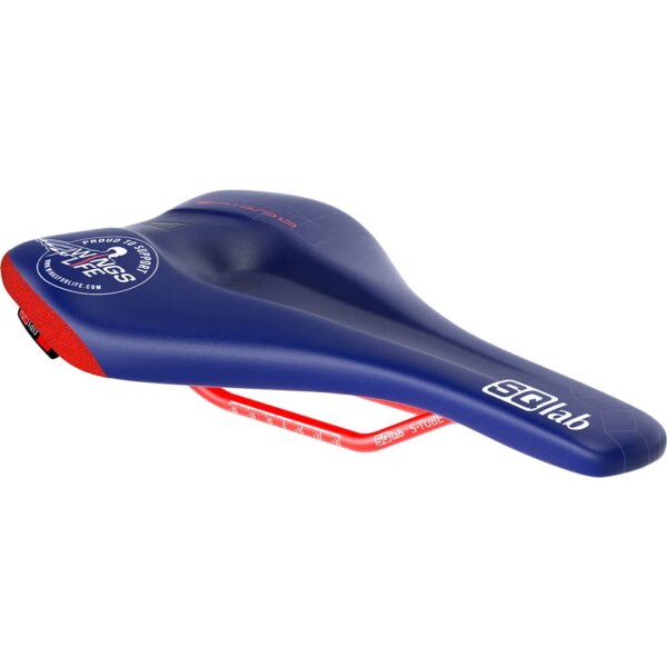 SQlab-SQlab-611-Ergowave-active-2.1-ltd.-Wings-for-Life-Sattel-blau SQlab - SQlab 611 Ergowave active 2.1 ltd. Wings for Life Sattel