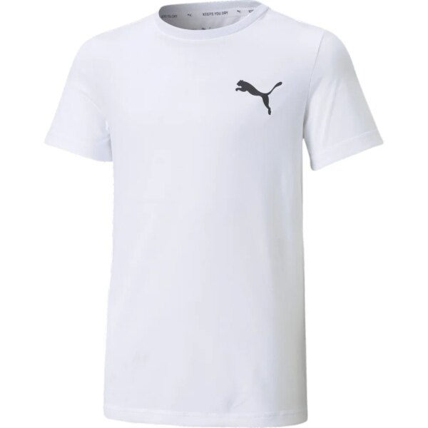 Puma-Puma-Active-Small-Logo-T-Shirt-Jungen-puma-white-weiss Puma - Puma Active Small Logo T-Shirt Jungen puma black