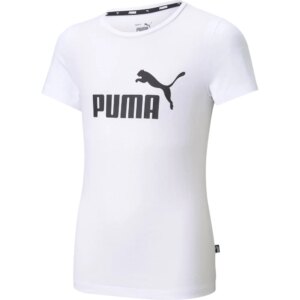 Puma - Puma Essentials Logo T-Shirt Mädchen puma white