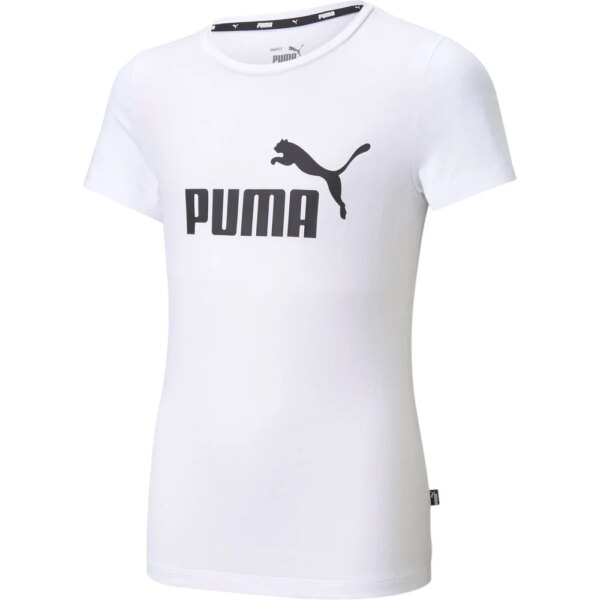 Puma-Puma-Essentials-Logo-T-Shirt-Maedchen-puma-white-weiss Puma - Puma Essentials Logo T-Shirt Mädchen puma white