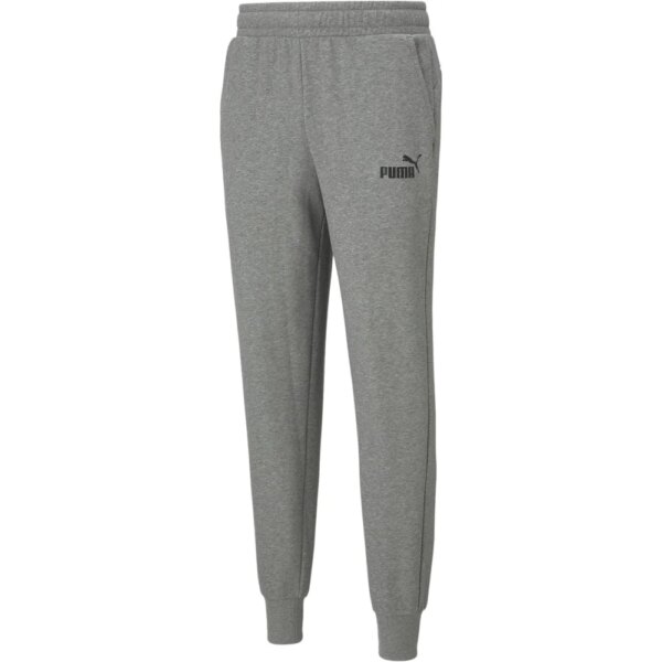 Puma-Puma-Essentials-Logo-Jogginghose-medium-gray-heather-grau Puma - Puma Essentials Logo Jogginghose medium gray heather