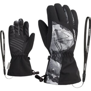 Ziener - Ziener Laval AS®AW Handschuhe Kinder black grey mountain print