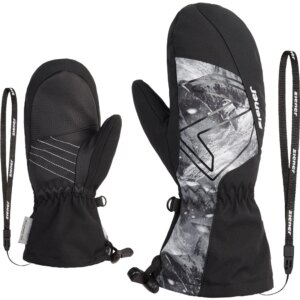 Ziener - Ziener Lavalino AS® AW Kinder black grey mountain print