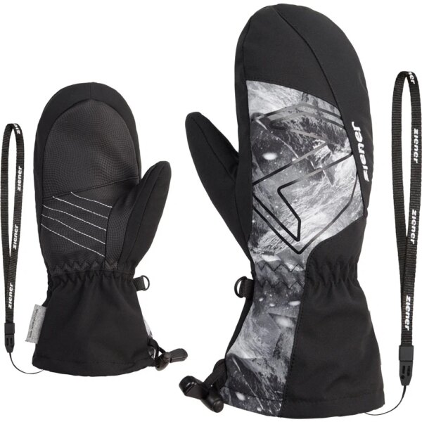 Ziener-Ziener-Lavalino-AS®-AW-Kinder-black-grey-mountain-print-schwarzgrau Ziener - Ziener Lavalino AS® AW Kinder black grey mountain print