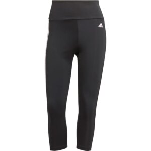 adidas - adidas Designed To Move High-Rise 3-Streifen Sport 3/4-Tights schwarz