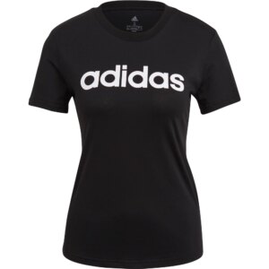 adidas - adidas Essentials Slim Logo T-Shirt schwarz