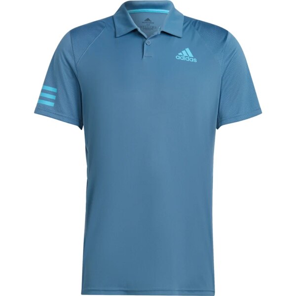 adidas-adidas-Tennis-Club-3-Streifen-Poloshirt-altered-blue-blau adidas - adidas Tennis Club 3-Streifen Poloshirt altered blue