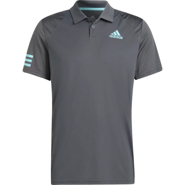 adidas - adidas Tennis Club 3-Streifen Poloshirt grey six