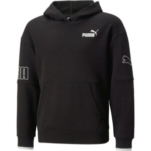 Puma - Puma Power Colorblock Hoodie Mädchen puma black