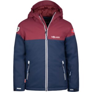 Trollkids - Trollkids Hallingdal Schneejacke Mädchen navy maroon red white