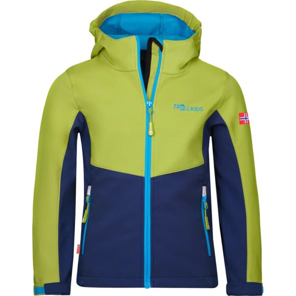 Trollkids-Trollkids-Kristiansand-Softshelljacke-Kinder-kiwi-gruen Trollkids - Trollkids Kristiansand Softshelljacke Kinder kiwi
