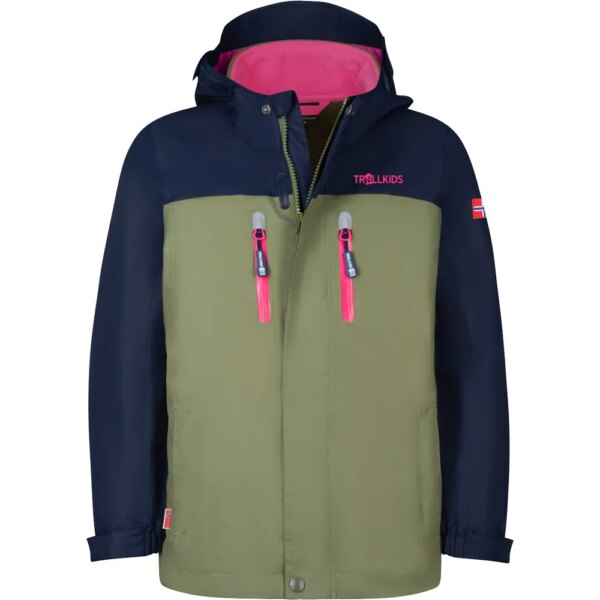 Trollkids - Trollkids Bryggen 3in1 Doppeljacke Mädchen dusky olive