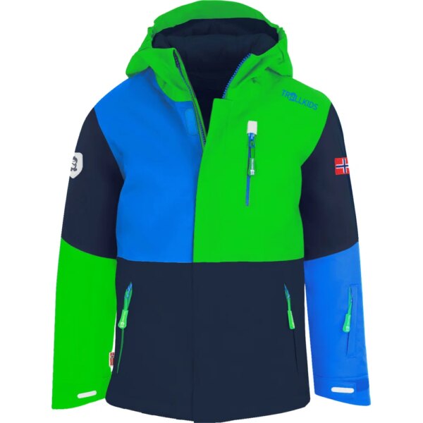 Trollkids-Trollkids-Hallingdal-Skijacke-Kinder-bright-green-blaugruen Trollkids - Trollkids Hallingdal Skijacke Kinder bright green
