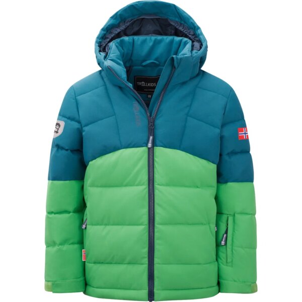 Trollkids-Trollkids-Gryllefjord-Skijacke-Kinder-dark-marine-blaugruen Trollkids - Trollkids Gryllefjord Skijacke Kinder dark marine