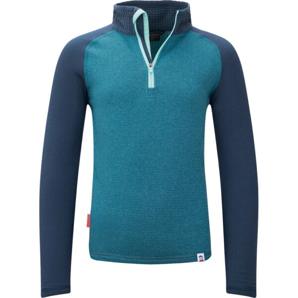 Trollkids-Trollkids-Rauland-Half-Zip-Pullover-Kinder-dark-marine-blau Trollkids - Trollkids Rauland Half Zip Pullover Kinder dark marine