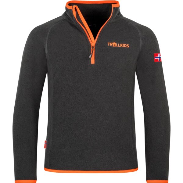 Trollkids-Trollkids-Nordland-Fleece-Pullover-Kinder-schwarz-schwarz Trollkids - Trollkids Nordland Fleece-Pullover Kinder schwarz