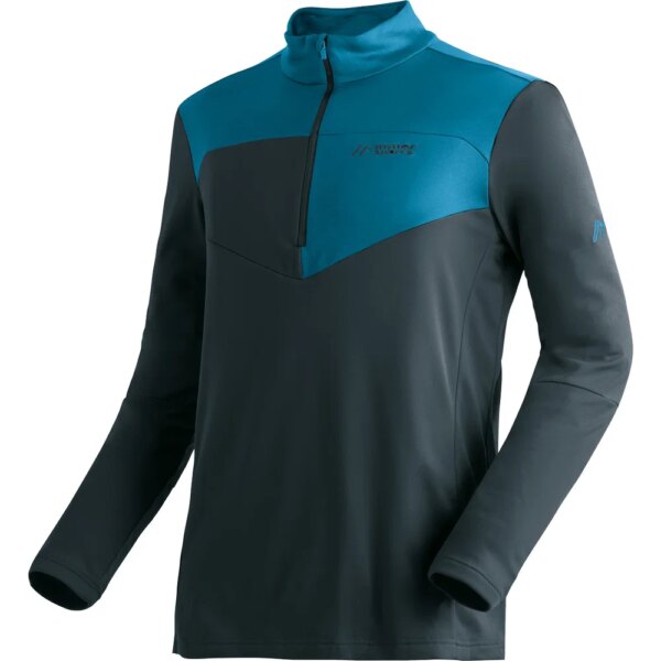 Maier-Sports-Felian-Pullover-graphite-blau Maier - Sports Felian Pullover graphite