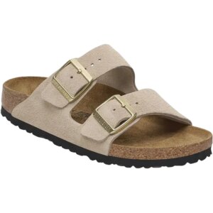 Birkenstock - Birkenstock Arizona Suede Leather sandcastle