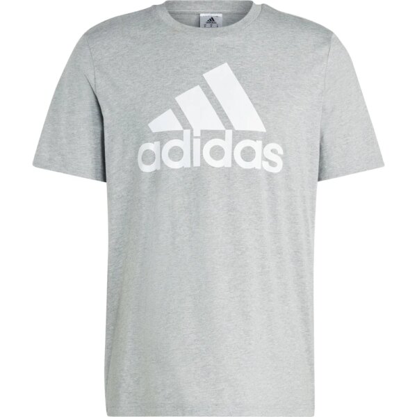 adidas-adidas-Essentials-Single-Jersey-Big-Logo-T-Shirt-medium-grey-heather-grau adidas - adidas Essentials Single Jersey Big Logo T-Shirt medium grey heather
