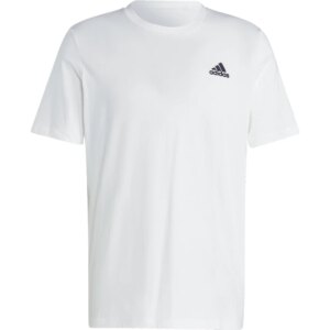 adidas - adidas Essentials Embroidered Small Logo T-Shirt weiß