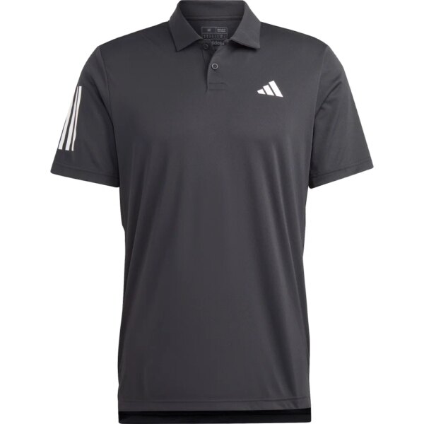 adidas - adidas Club 3-Streifen Tennis Poloshirt schwarz