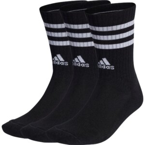 adidas - adidas 3-Streifen Cushioned Crew Socken 3 Paar schwarz