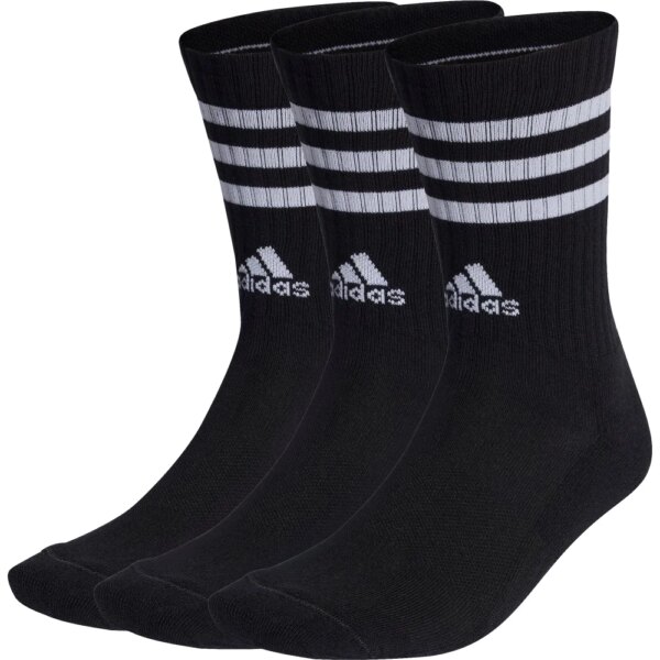 adidas-adidas-3-Streifen-Cushioned-Crew-Socken-3-Paar-schwarz-schwarz adidas - adidas 3-Streifen Cushioned Crew Socken 3 Paar schwarz