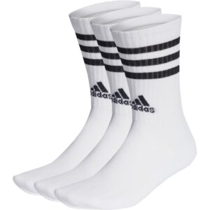 adidas - adidas 3-Streifen Cushioned Crew Socken 3 Paar weiß