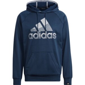adidas - adidas Aeroready Game and Go Big Logo Hoodie crew navy