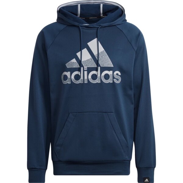 adidas-adidas-Aeroready-Game-and-Go-Big-Logo-Hoodie-crew-navy-blau adidas - adidas Aeroready Game and Go Big Logo Hoodie crew navy