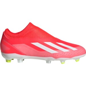 adidas - adidas X Crazyfast League Laceless FG Fußballschuhe Kinder solar red