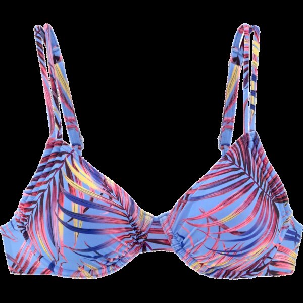Lascana-Lascana-Buegel-Bikini-Top-C-skyblue-prin-blau Lascana - Lascana Bügel Bikini-Top C skyblue prin