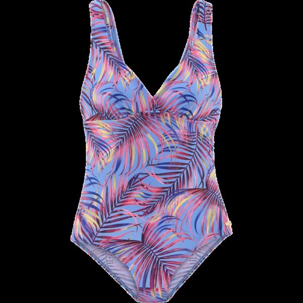 Lascana-Lascana-Badeanzug-skyblue-print-blau Lascana - Lascana Badeanzug skyblue print