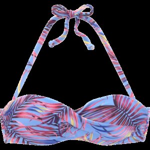 Lascana - Lascana Bügel Bandeau Bikini Top B skyblue prin