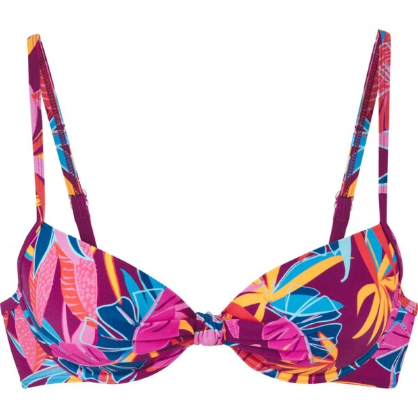 Lascana - Lascana Bügel Top berry print