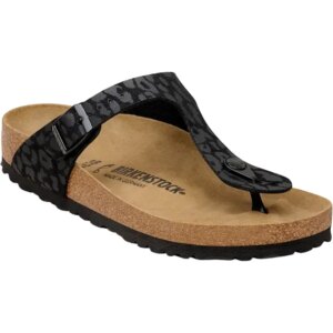 Birkenstock - Birkenstock Gizeh Synthetics leo black