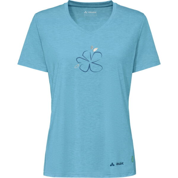 VAUDE-Skomer-III-Print-T-Shirt-aqua-blau VAUDE - VAUDE Skomer III Print T-Shirt aqua