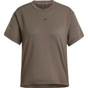 adidas - adidas Power Back-Cutout 3-Streifen T-Shirt shadow olive