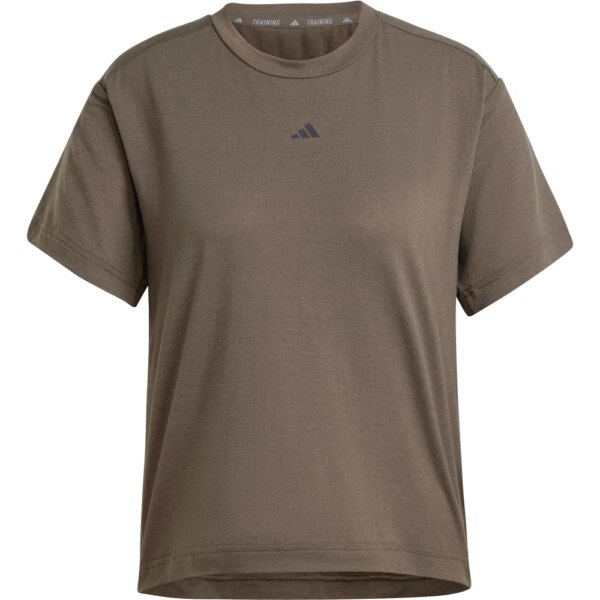 adidas-adidas-Power-Back-Cutout-3-Streifen-T-Shirt-shadow-olive-gruen adidas - adidas Power Back-Cutout 3-Streifen T-Shirt shadow olive