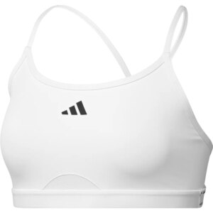 adidas - adidas Aeroreact Training 3-Streifen Sport BH weiß